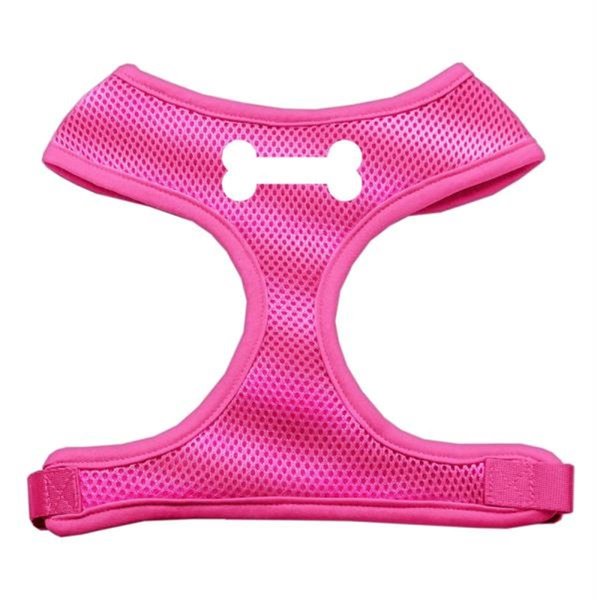 Unconditional Love Bone Design Soft Mesh Harnesses Pink Large UN2455368